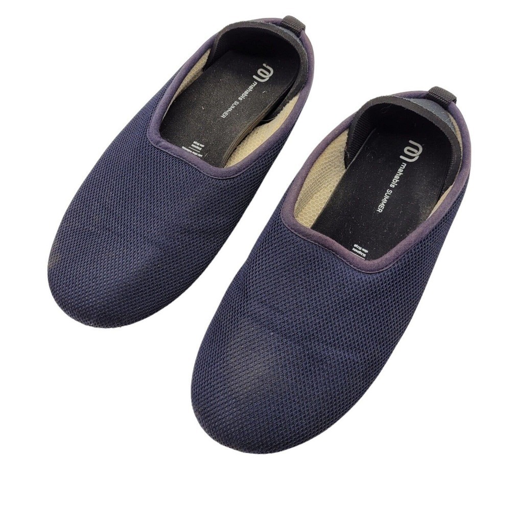 Mahabis Summer Flow Navy Blue Mesh Indoor Outdoor Slipper EU sz 38 womens US 7.5